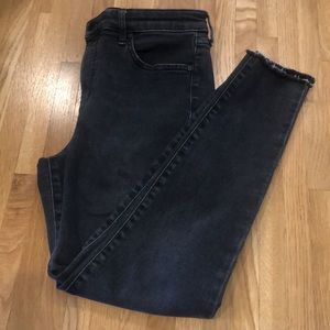 NINE WEST jeans - high rise perfect skinny distressed black